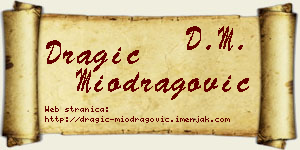 Dragić Miodragović vizit kartica